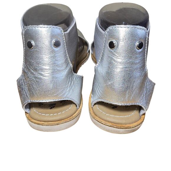 Sorel Ella II NL3202-034 Womens Gray Leather Casual Elastic Strappy Flats US 7 - Picture 8 of 10